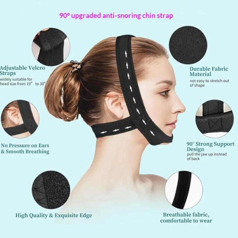 Anti Snore Chin Strap Adjustable - 1 Pezzo Cinturino Sottogola Antirussamento in