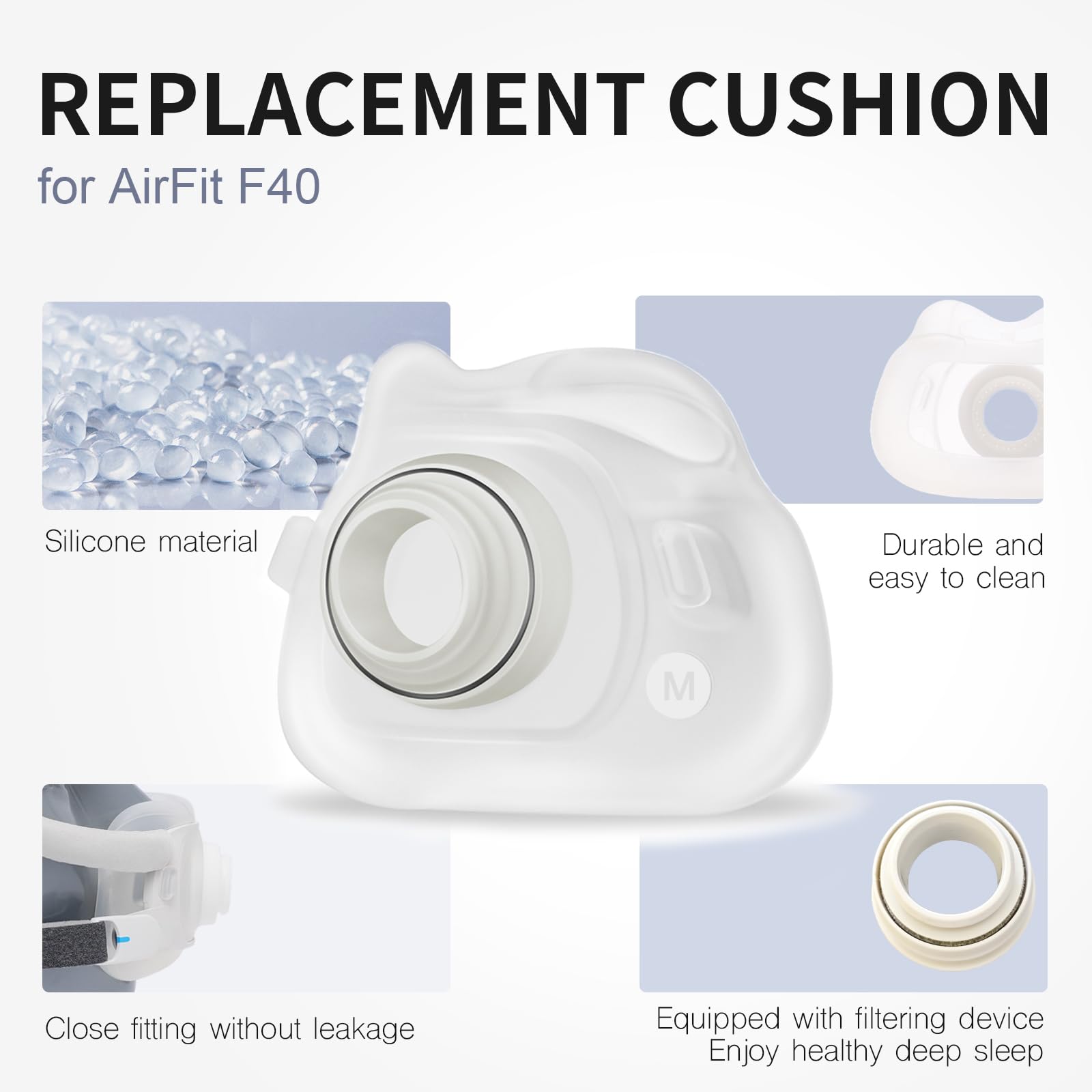 Cuscinetto di Ricambio per Mas - Cpap Full Face Mask Silicone Cushion recensione e prezzo