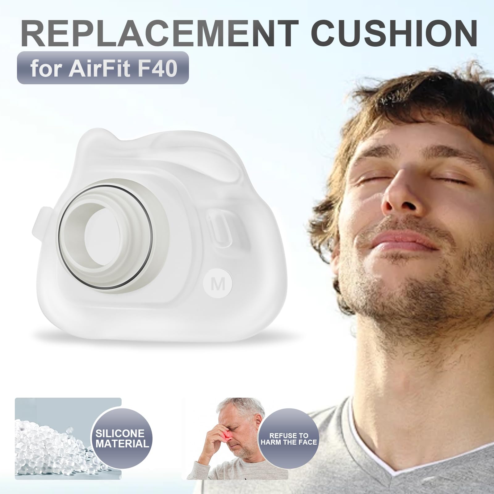 Cuscinetto di Ricambio per Mas - Cpap Full Face Mask Silicone Cushion recensione e prezzo
