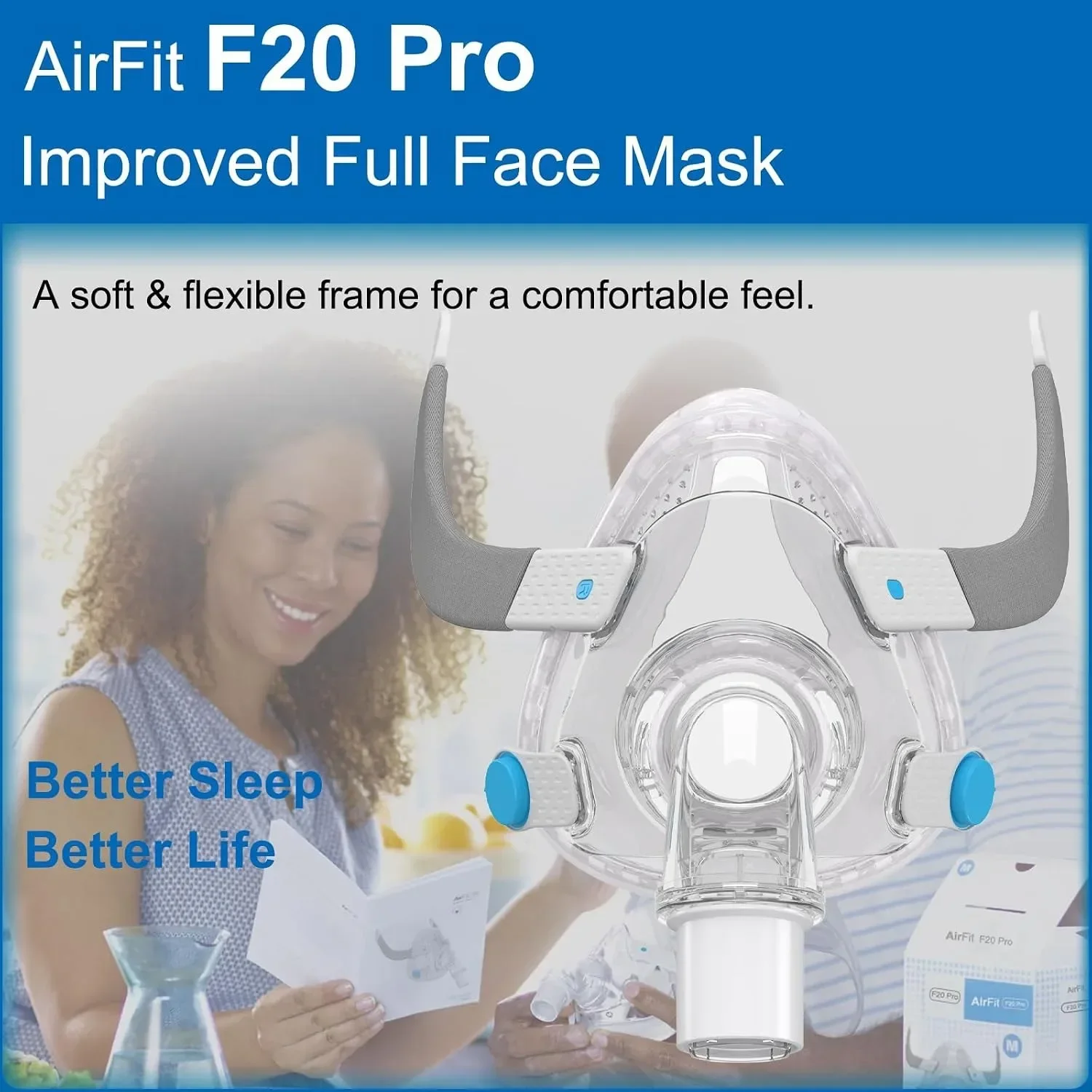 Set Maschera CPAP AirFit F20 a - Cpap Full Face Mask Silicone Cushion recensione e prezzo