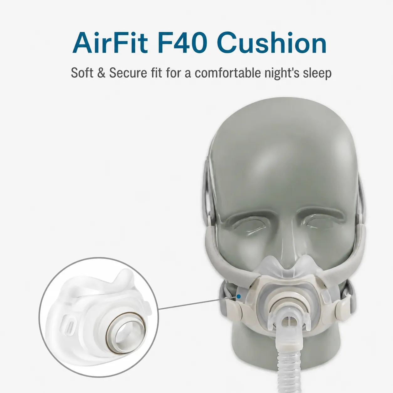 ResMed AirFit F40 Maschera Fac - Cpap Full Face Mask Silicone Cushion recensione e prezzo