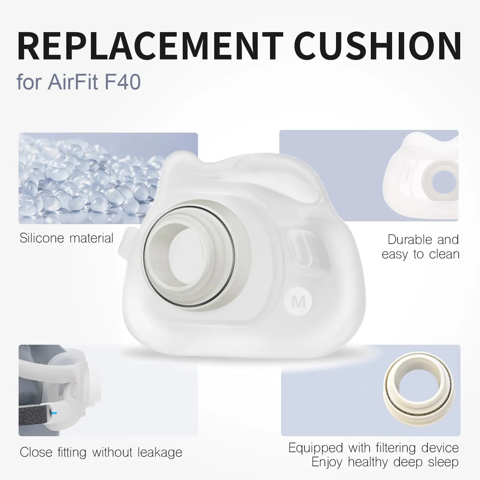 ResMed AirFit F40 Maschera Fac - Cpap Full Face Mask Silicone Cushion recensione e prezzo
