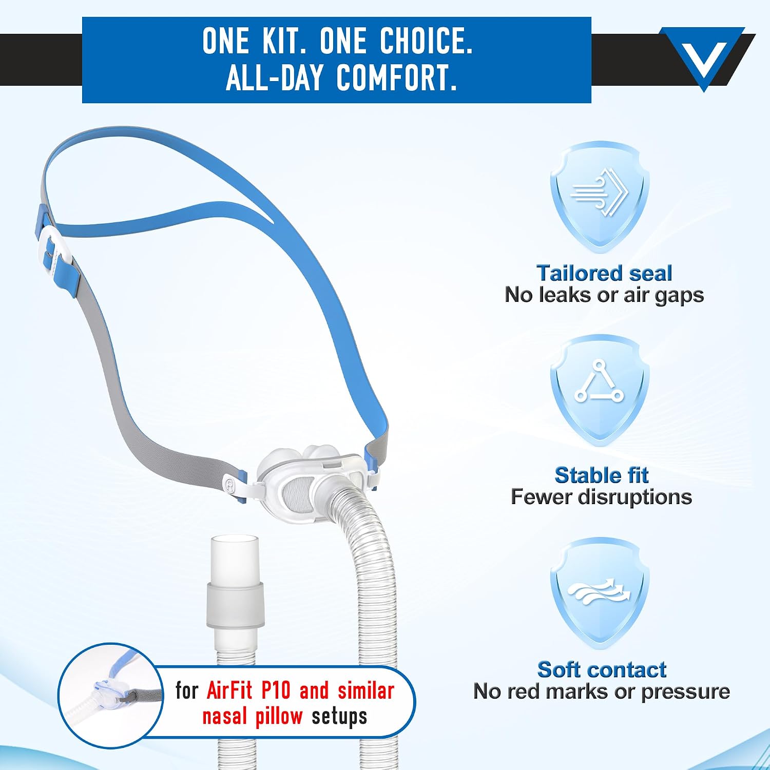 Compatibile con il kit complet - Cpap Nasal Pillow Mask Headgear recensione e prezzo