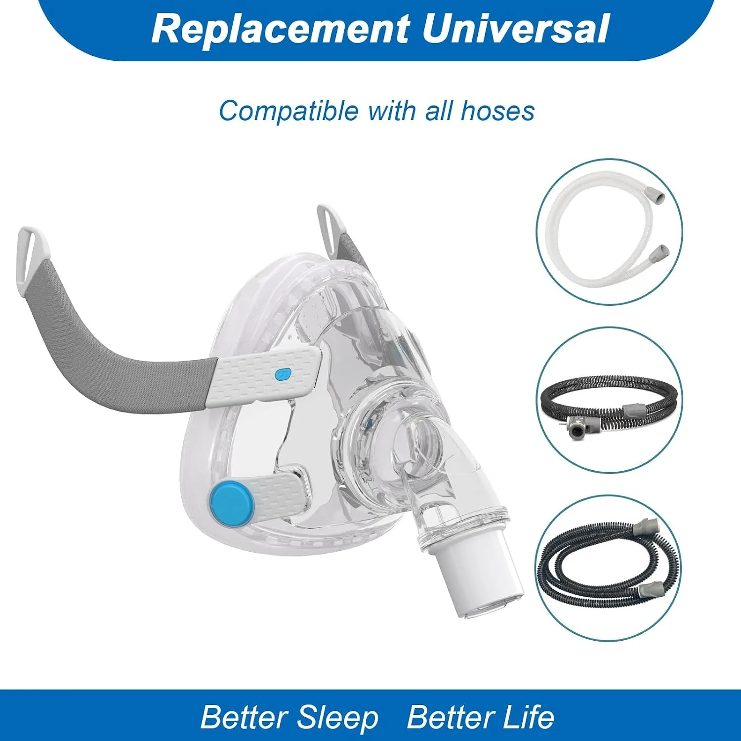 Set completo di maschera CPAP  - Cpap Full Face Mask Silicone Cushion recensione e prezzo