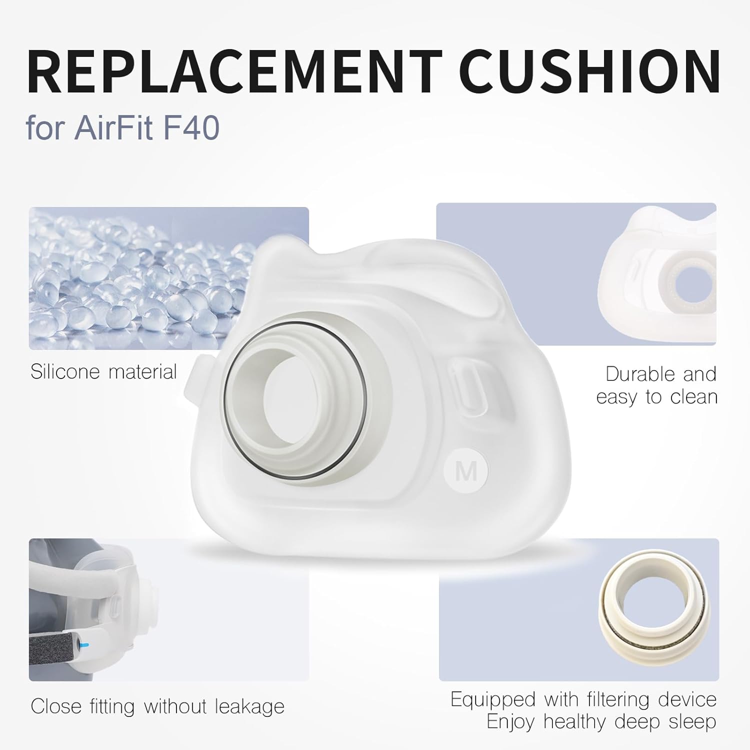 Cuscinetto di Ricambio in Sili - Cpap Full Face Mask Silicone Cushion recensione e prezzo